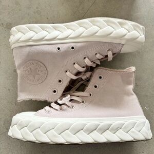 Pre-owned Converse CTAS Lift Cable Hi 569563C Silt Red/Egret Size women’s 6.5